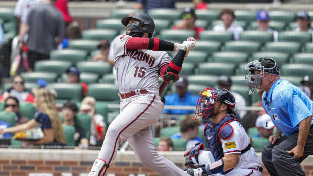 Emmanuel Rivera homering in Truist Park, Atlanta, July 20th, 2023